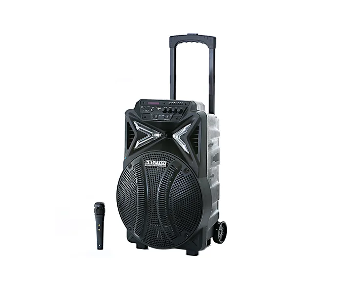 Haut-parleur professionnel Krypton-KNMS6059 -portable rechargeable avec micro - Noir