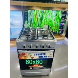 Cuisinière à gaz Oscar 4 foyers – 60 x 60 – inox