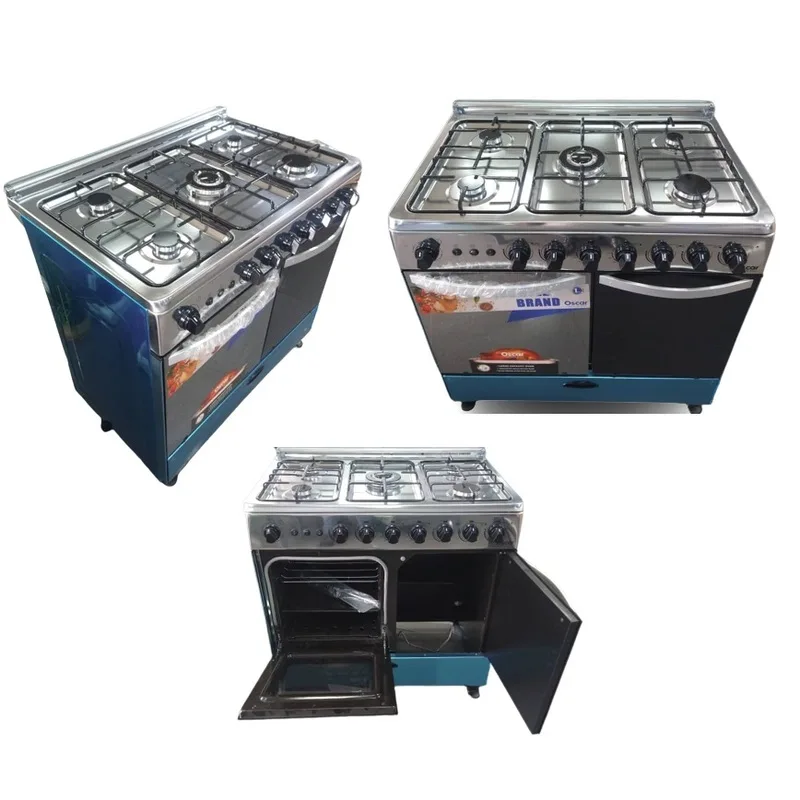 Cuisinière à gaz Oscar 5 foyers Porte gaz – 60×90