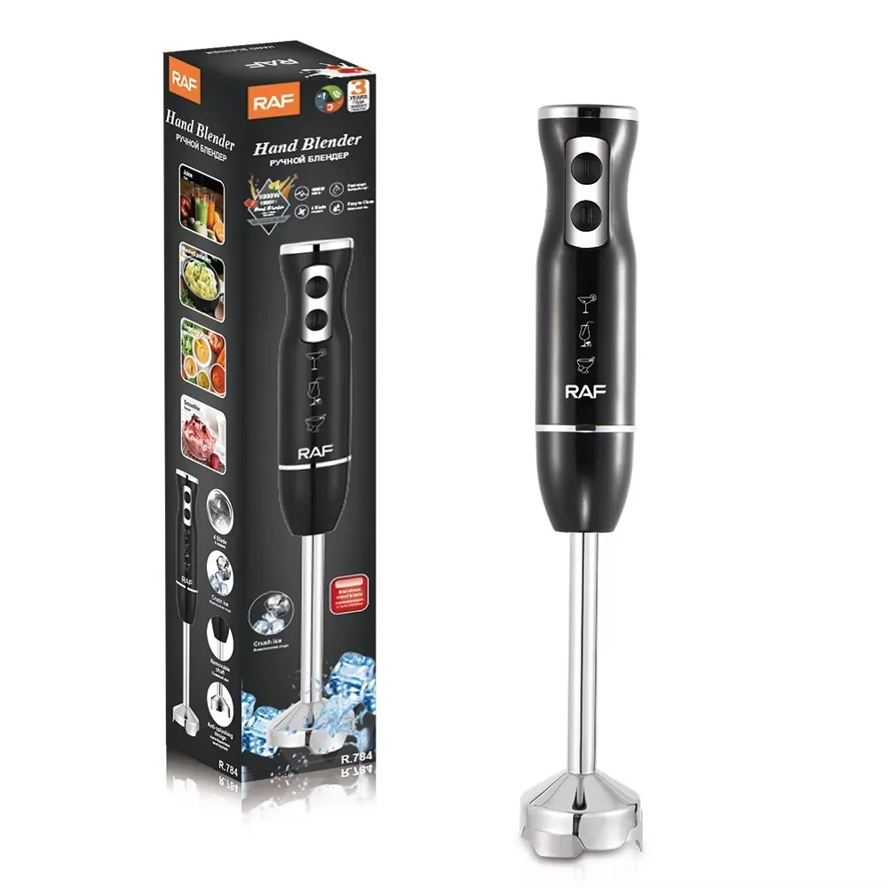 Mixeur plongeant RAF.784 – 4 lames 1600W