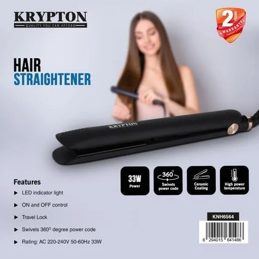 Lisseur Cheveux Krypton KNH6564 -33 W