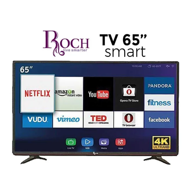 Smart TV LED – 65" – ROCH RH-LE65DA-B – Full HD