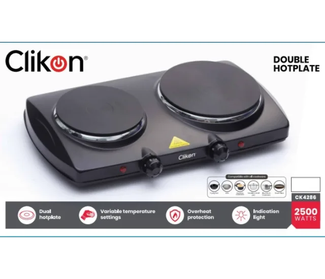 PLAQUE CHAUFFANTE DOUBLE CLIKON-CK4286 2500W