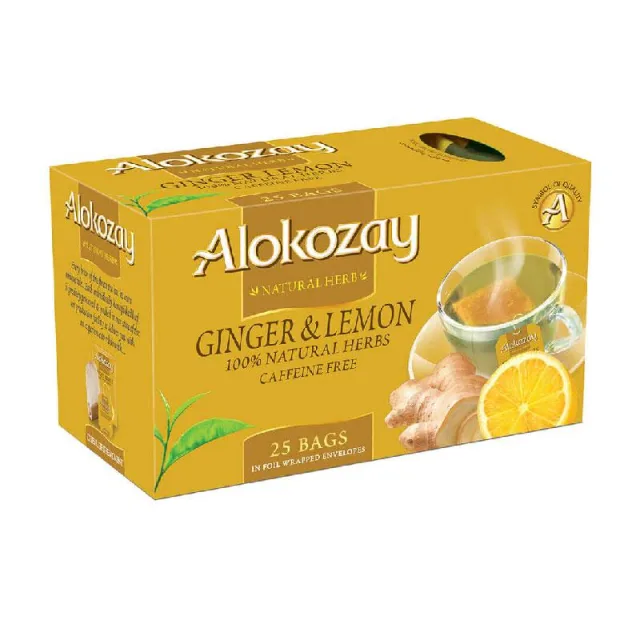 Thé Alokozay  Gingembre et Citron - 25 Sachets