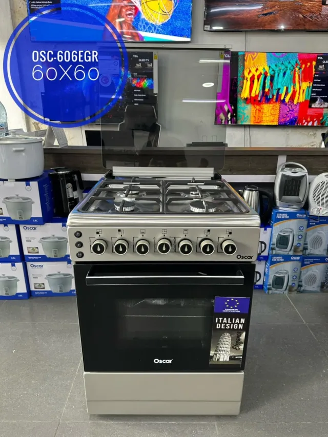 Cuisinière Oscar 5 Feux avec Four OSC-606EGR