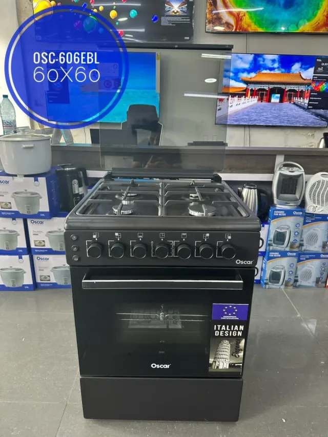 Cuisinière Oscar 5 Feux avec Four OSC-606EBL
