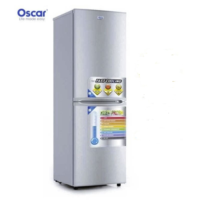 Réfrigérateur combiné Oscar OSC-R355C - 255 Litres - Classe énergétique A -  40dB - R600a - Gris - Anopri